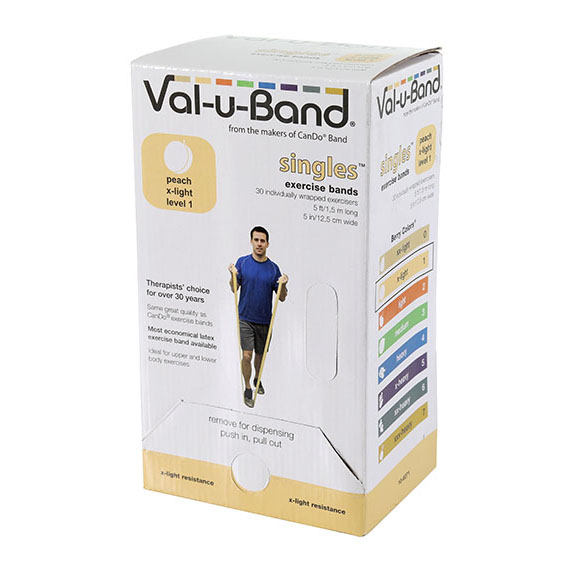 美國(guó)Val-u-Band盒裝低粉彈力帶-漸進(jìn)式阻力訓(xùn)練帶