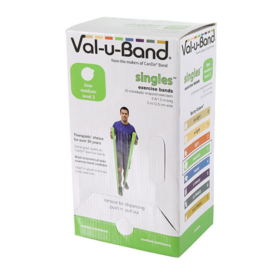 美國(guó)Val-u-Band盒裝低粉彈力帶-漸進(jìn)式阻力訓(xùn)練帶