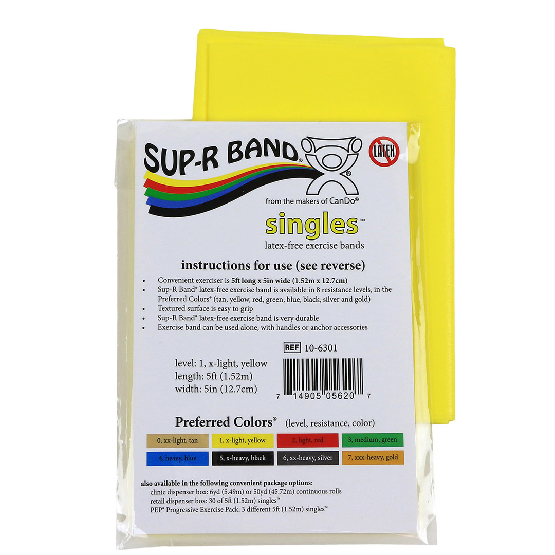 美國Sup-R Band盒裝無乳膠彈性阻力訓練帶