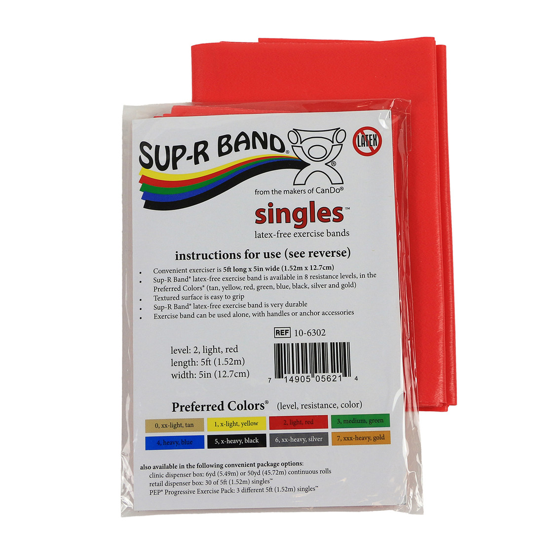 美國Sup-R Band盒裝無乳膠彈性阻力訓練帶