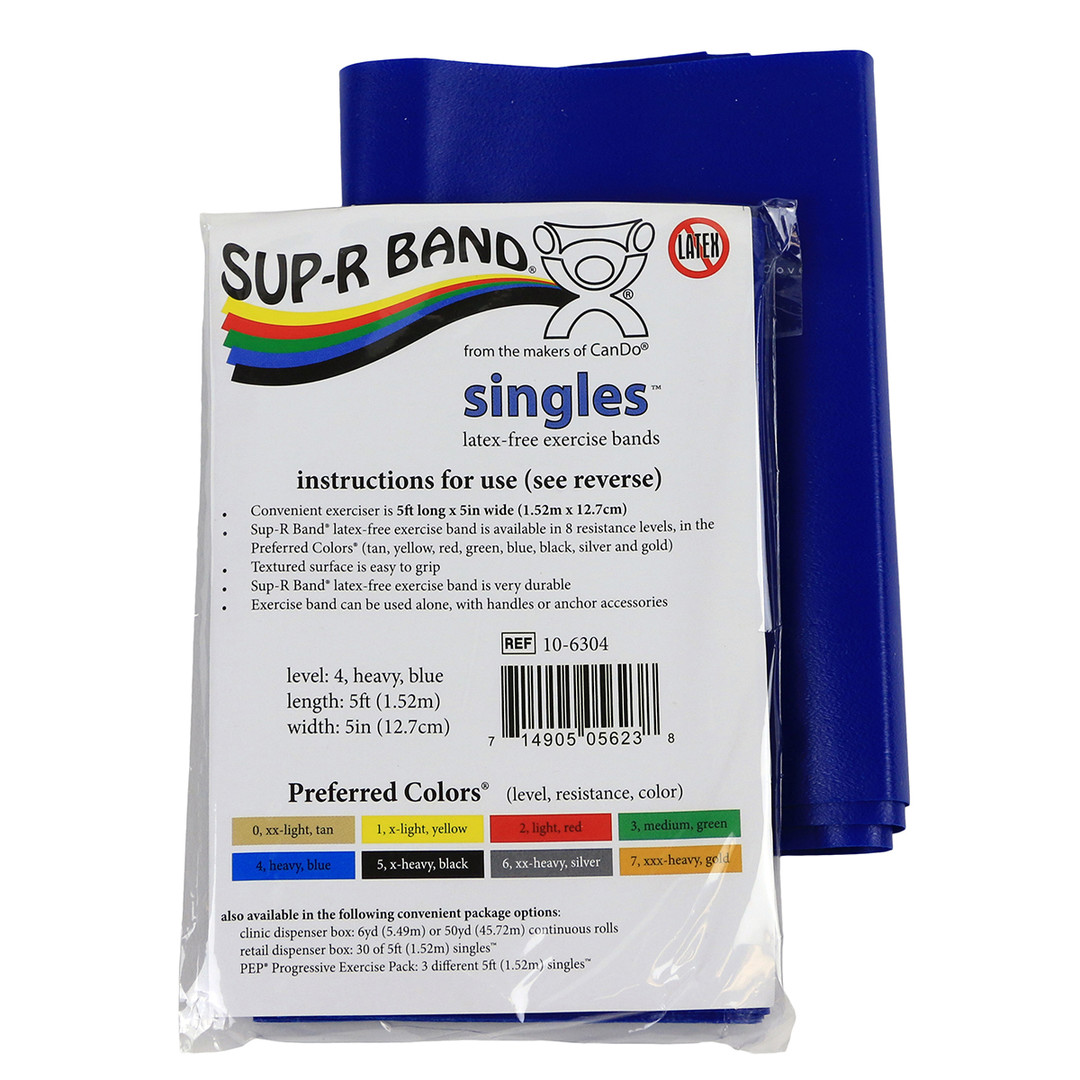 美國Sup-R Band盒裝無乳膠彈性阻力訓練帶