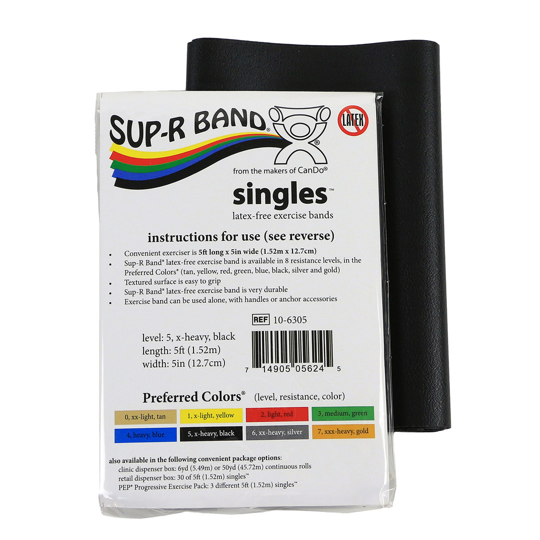 美國Sup-R Band盒裝無乳膠彈性阻力訓練帶