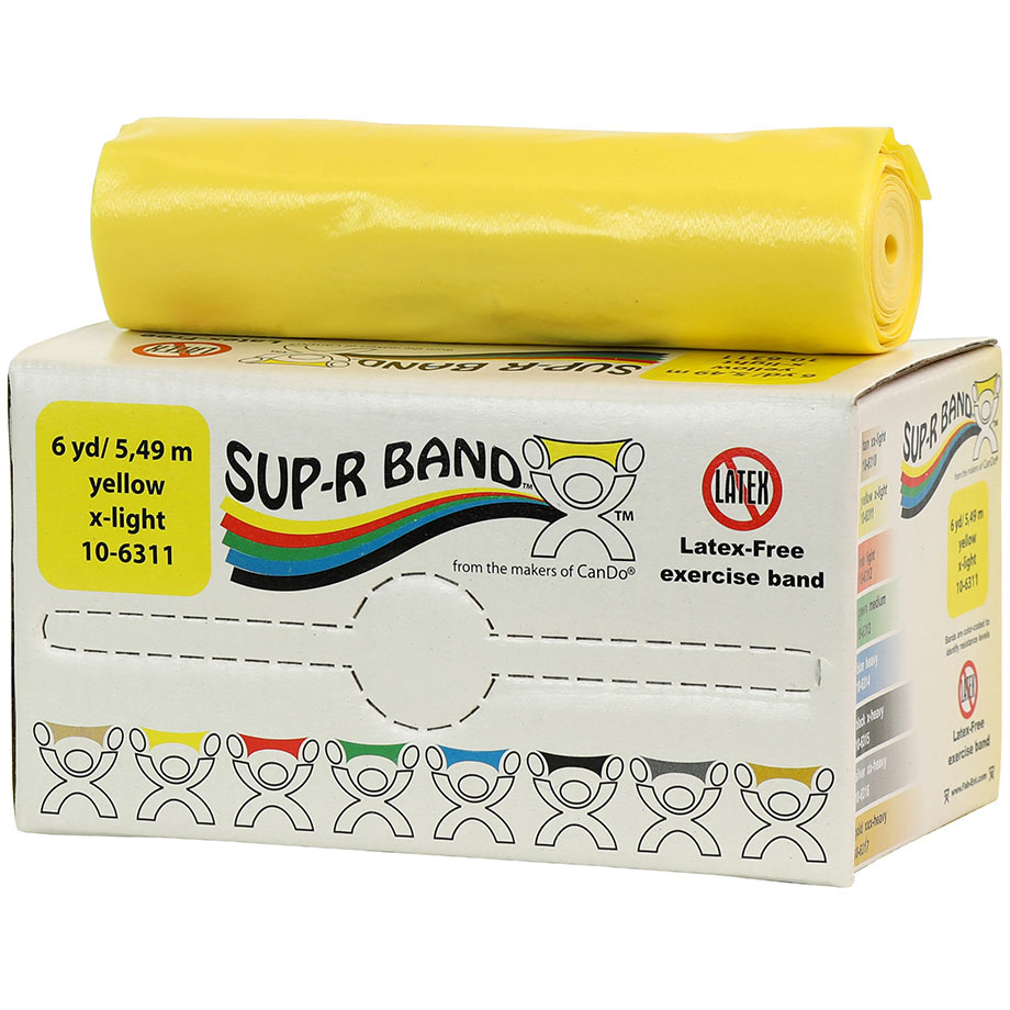美國Sup-R Band盒裝無乳膠彈性阻力訓練帶