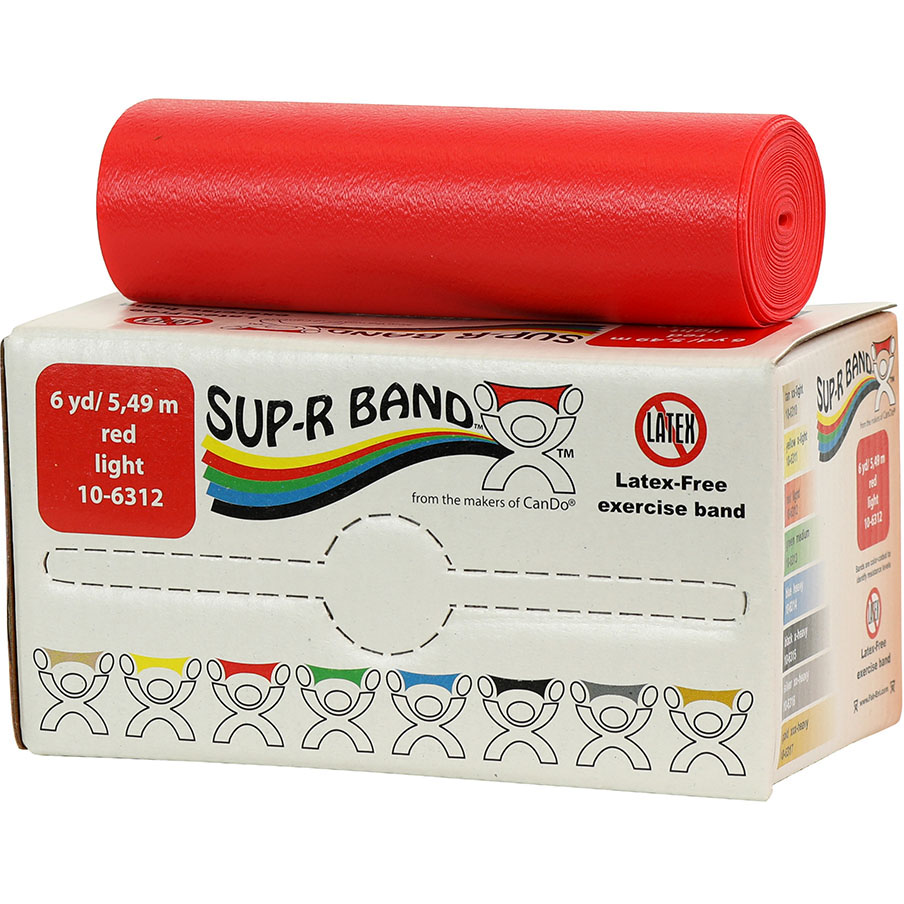 美國Sup-R Band盒裝無乳膠彈性阻力訓練帶