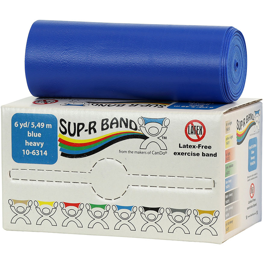 美國Sup-R Band盒裝無乳膠彈性阻力訓練帶
