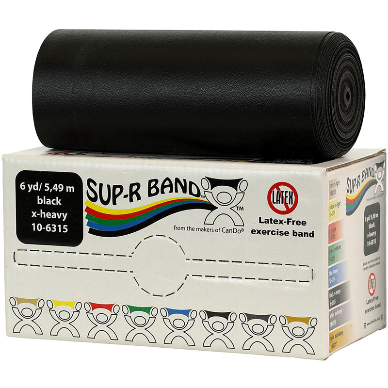 美國Sup-R Band盒裝無乳膠彈性阻力訓練帶