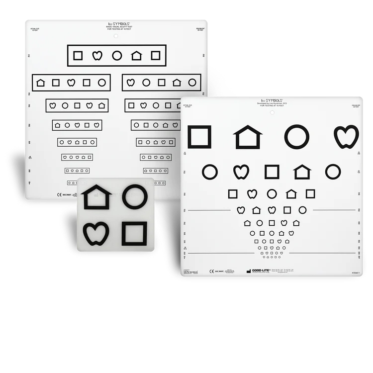 10行遠(yuǎn)距離圖形視覺測試卡圖-LEA SYMBOLS? 10 Line Distance Charts
